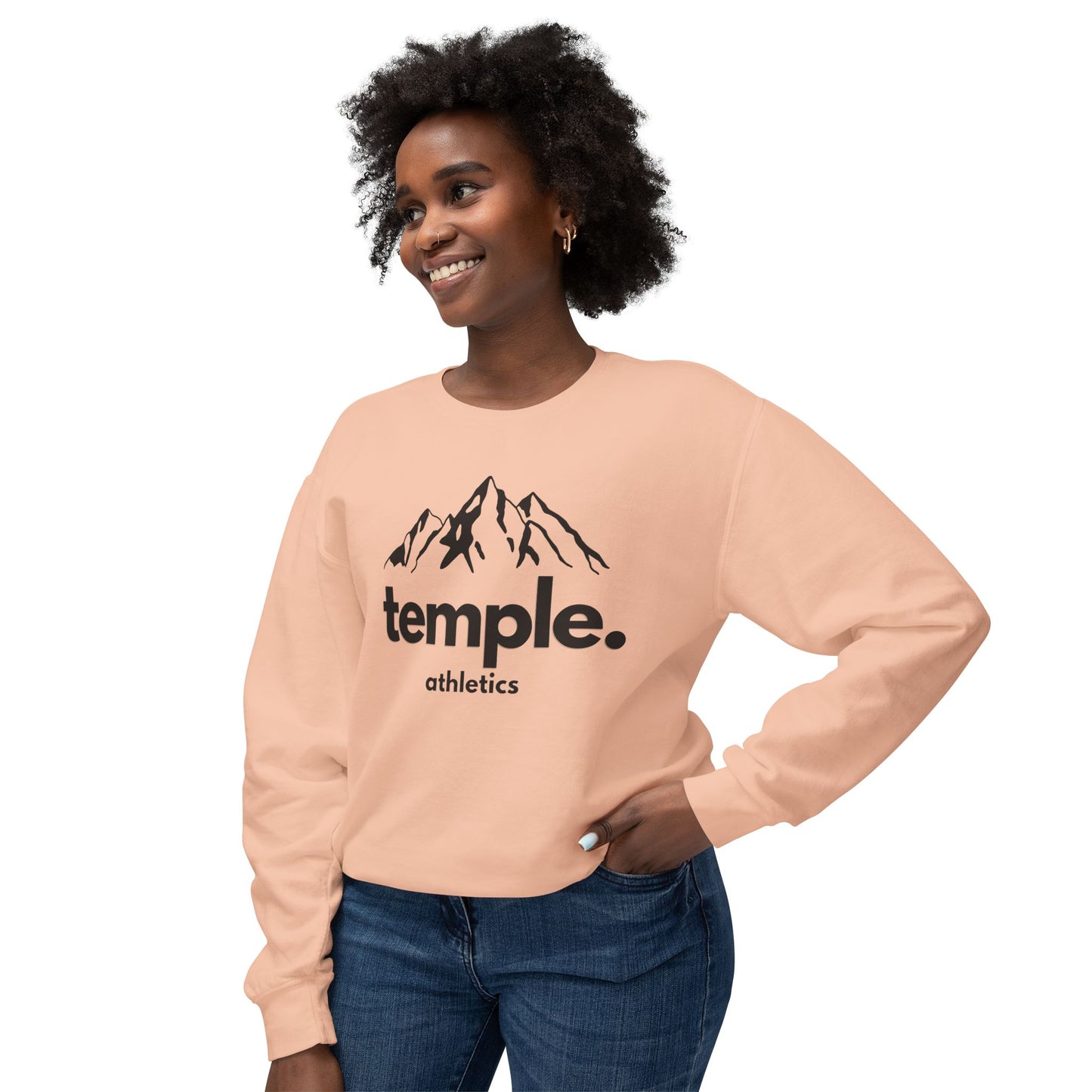 Temple Athletics Unisex Lightweight Crewneck Sweatshirt - Casual & Trendy Wear