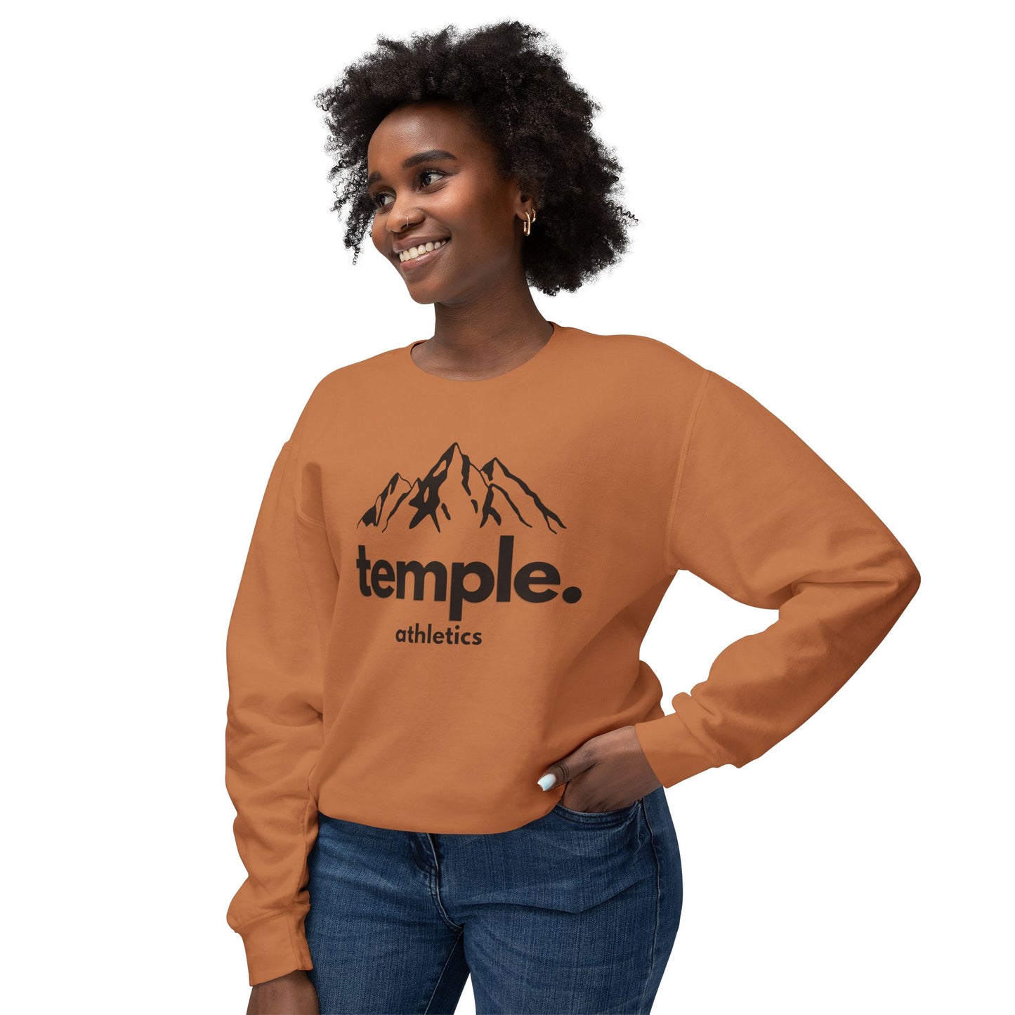 Temple Athletics Unisex Lightweight Crewneck Sweatshirt - Casual & Trendy Wear