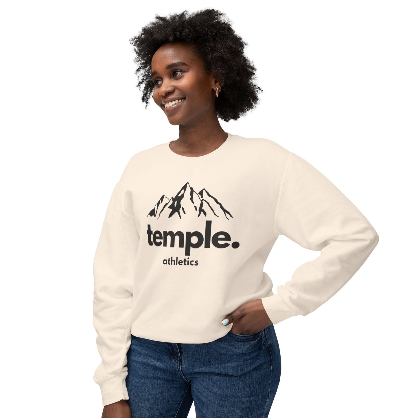 Temple Athletics Unisex Lightweight Crewneck Sweatshirt - Casual & Trendy Wear