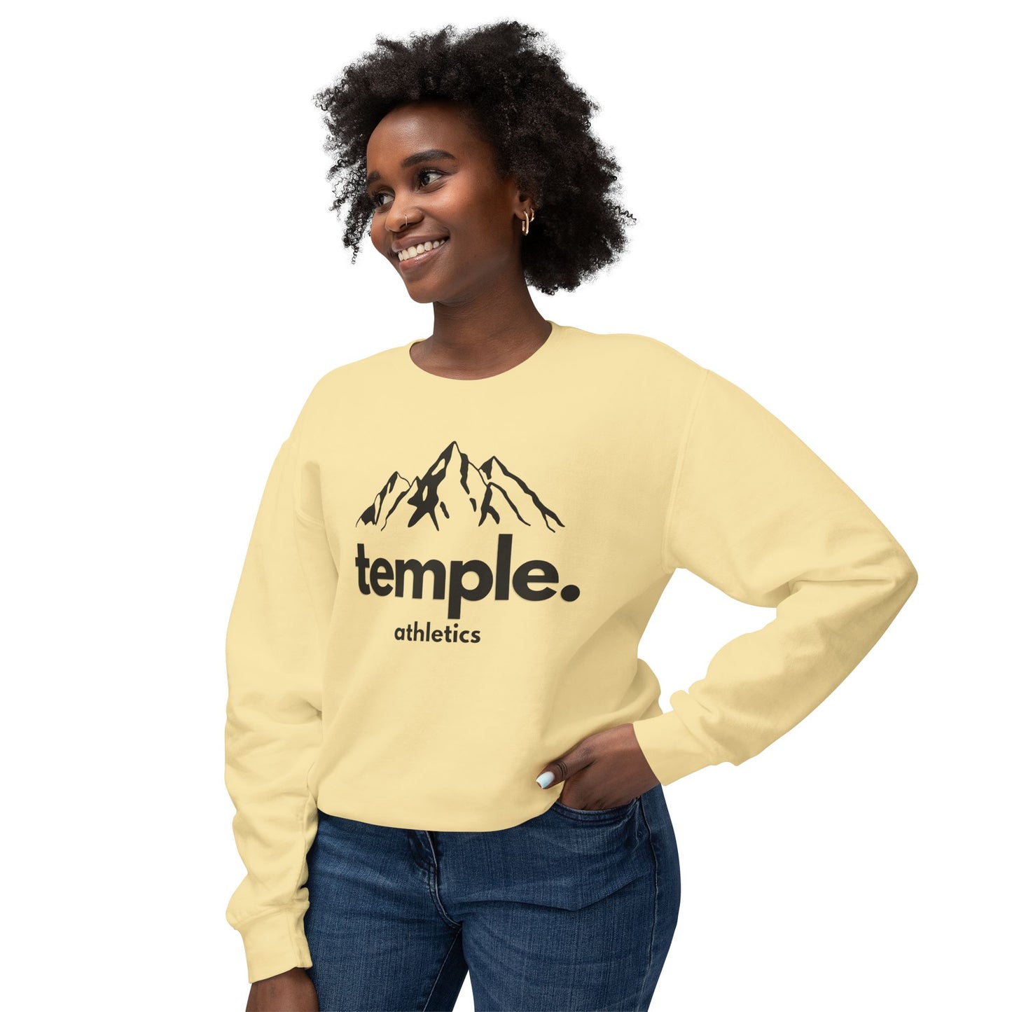 Temple Athletics Unisex Lightweight Crewneck Sweatshirt - Casual & Trendy Wear