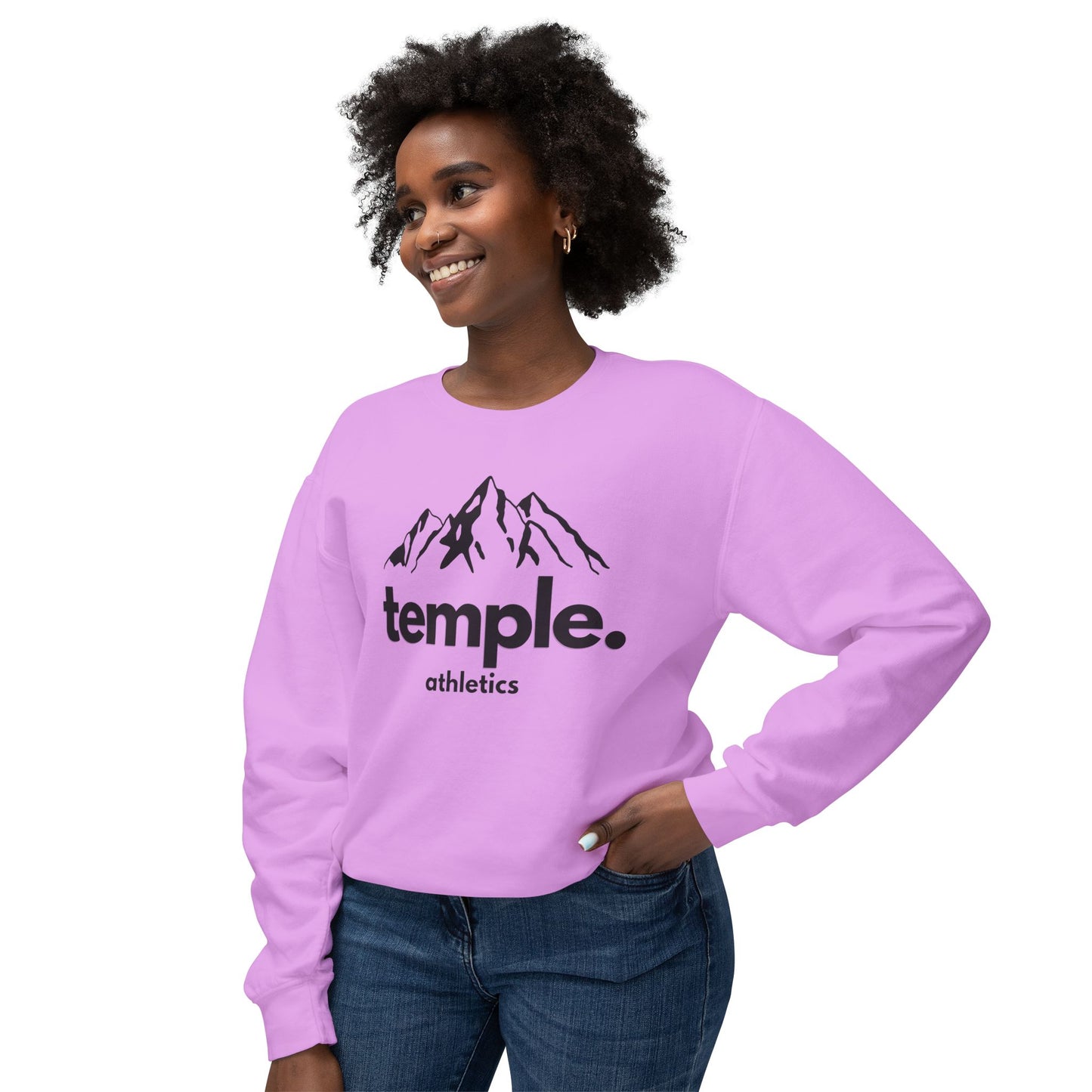 Temple Athletics Unisex Lightweight Crewneck Sweatshirt - Casual & Trendy Wear